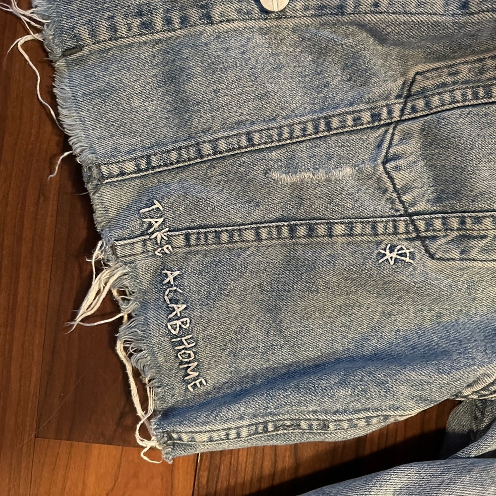 Ksubi Something Missing Crop Denim Jacket Medium - image 7